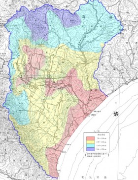 凍結深度コンター図